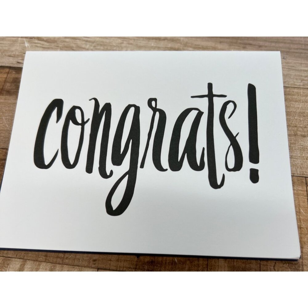 Congrats! Blank Greeting Card For Celebrations And Congratulations 7Cards